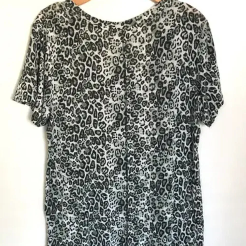SOCIALITE Leopard Print Jersey Top - Picture 5 of 5